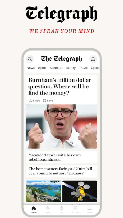 The Telegraph UK Latest News screenshot 1