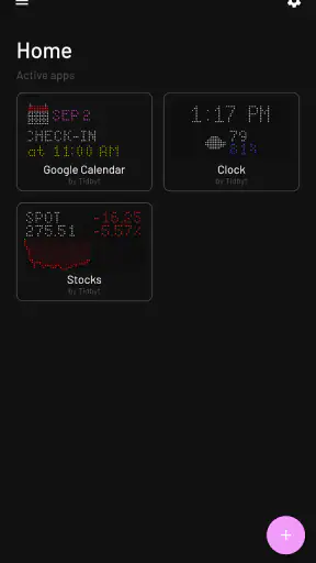 Tidbyt screenshot 1