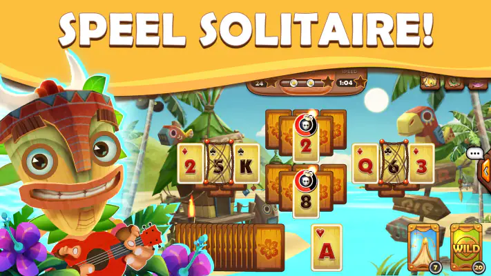 Tiki Solitaire TriPeaks screenshot 1
