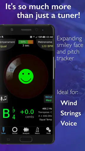 TonalEnergy Tuner & Metronome screenshot 1