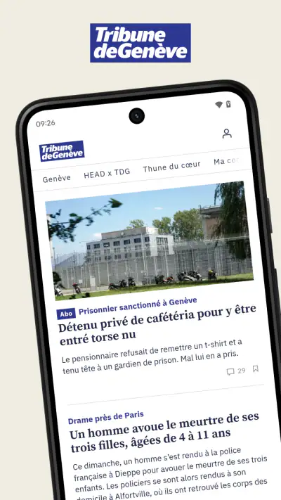 Tribune de Genève screenshot 1