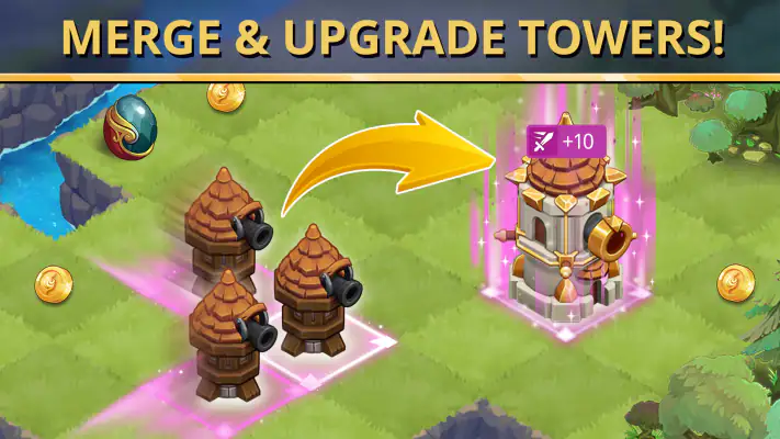 Twilight Towers: Merge Defense screenshot 1