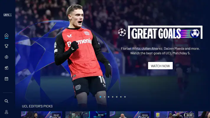UEFA.tv screenshot 1