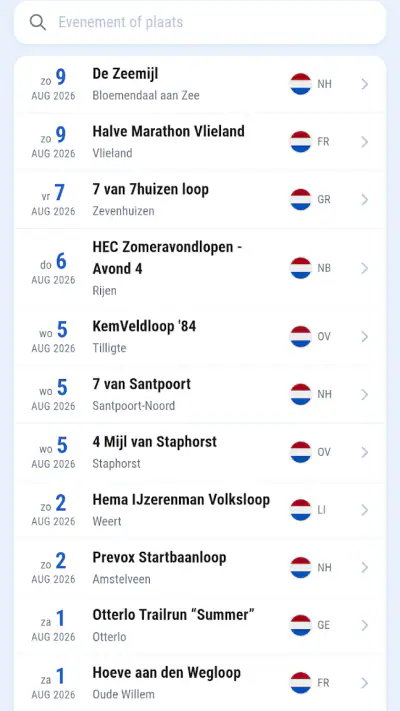 Uitslagen.nl screenshot 1