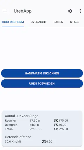 Uren App screenshot 1