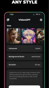 VideoGPT - AI Video Generator screenshot