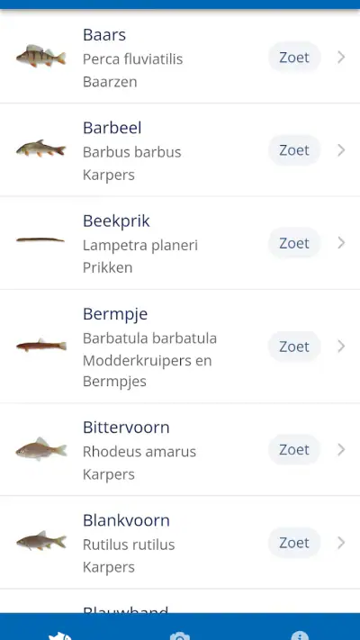 Vissengids screenshot 1