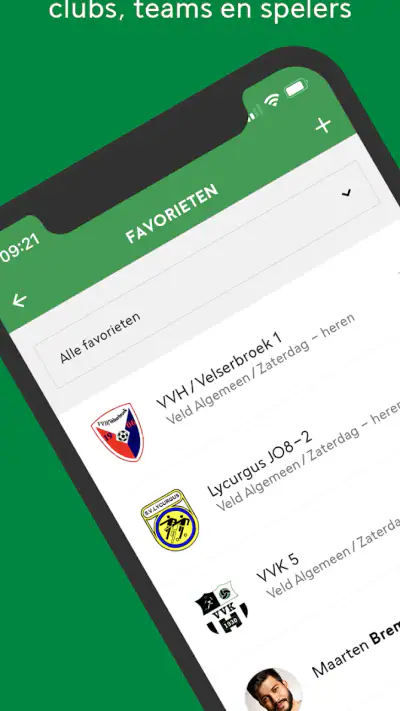 Voetbal.nl - De officiële app screenshot 1