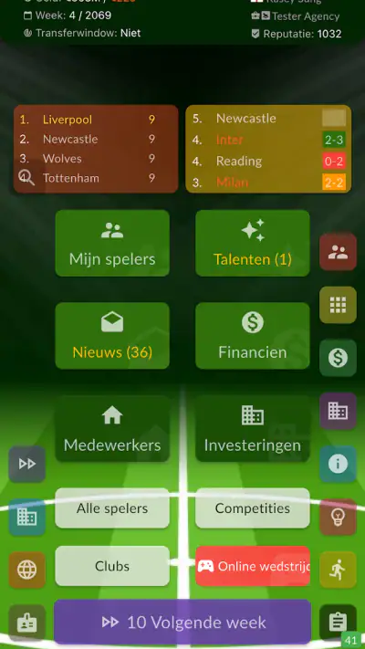 Voetbalagent screenshot 1