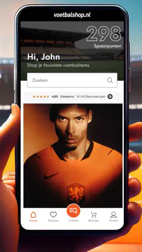 Voetbalshop screenshot 1