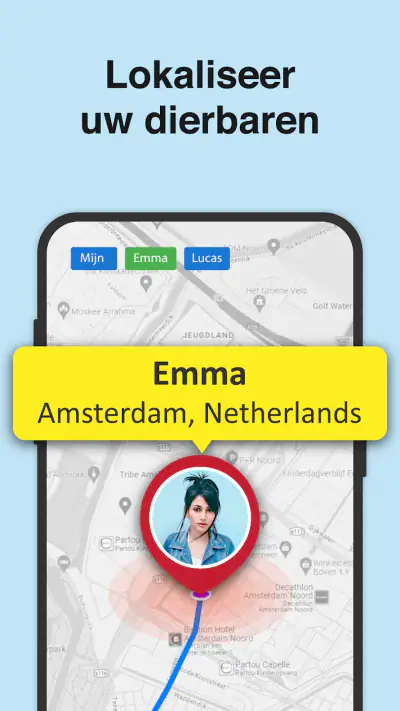 Volg elke telefoon screenshot 1