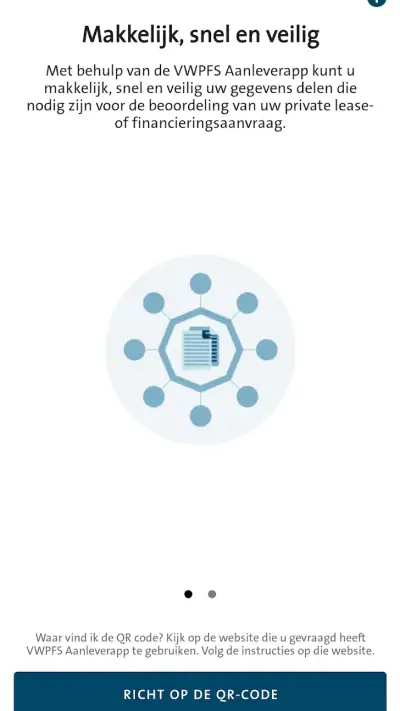 VWPFS Aanleverapp screenshot 1