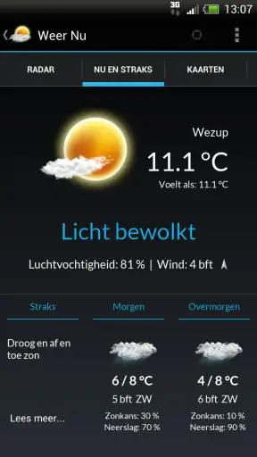Weer Nu - Weerbericht en Radar screenshot 1