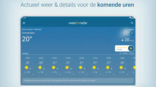 Weer & Radar met buienradar screenshot