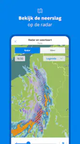 Weeronline: weer & buien radar screenshot