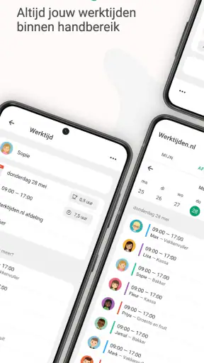 Werktijden screenshot 1