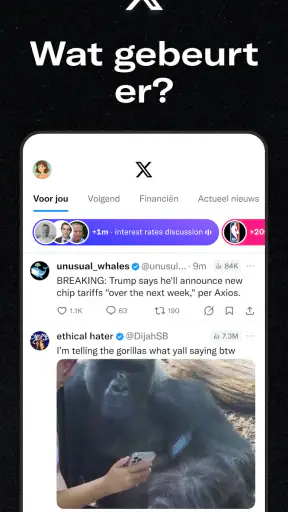 X (Voorheen Twitter) screenshot 1