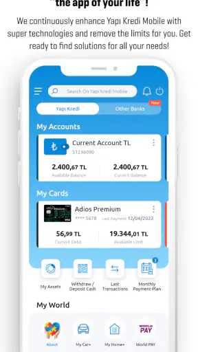 Yapı Kredi Mobile screenshot 1