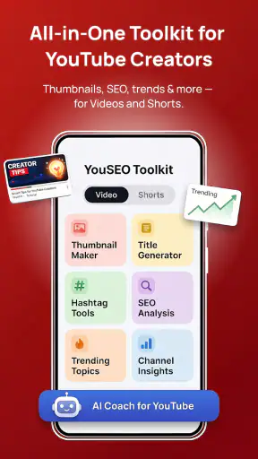 YouSEO: SEO Tools & Video Tags screenshot 1