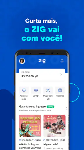 Zig: Ingressos e consumo fácil screenshot 1