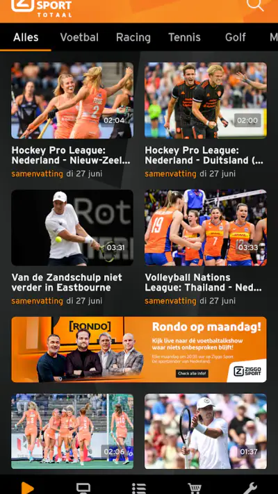 Ziggo Sport Totaal screenshot 1