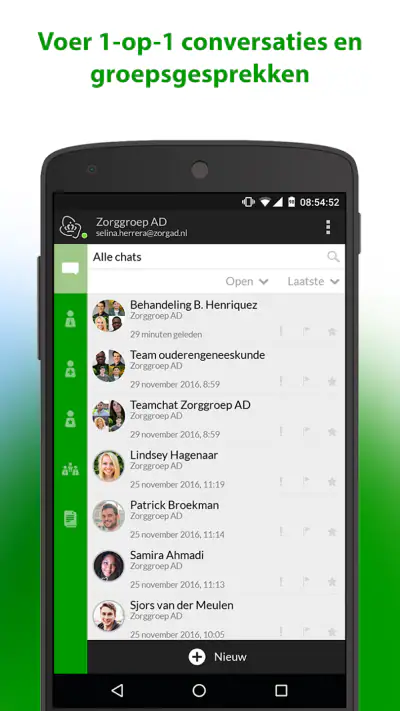 Zorg Messenger screenshot 1