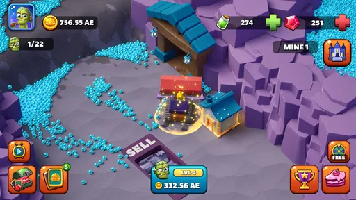 Idle Zombie Miner: Tycoon Oro screenshot 3