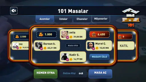 101 Okey Oyna - Sesli Muhabbet screenshot 3