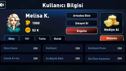 101 Okey Oyna - Sesli Muhabbet screenshot 7
