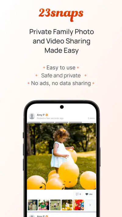 23snaps: Private Family Album screenshot 1