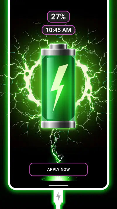 3D Battery Charging Animation screenshot 1