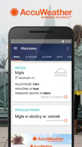 AccuWeather lokalna pogoda screenshot