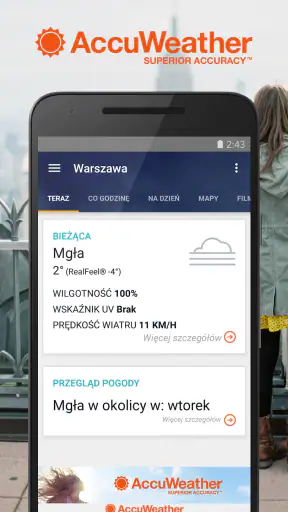 AccuWeather lokalna pogoda screenshot 1