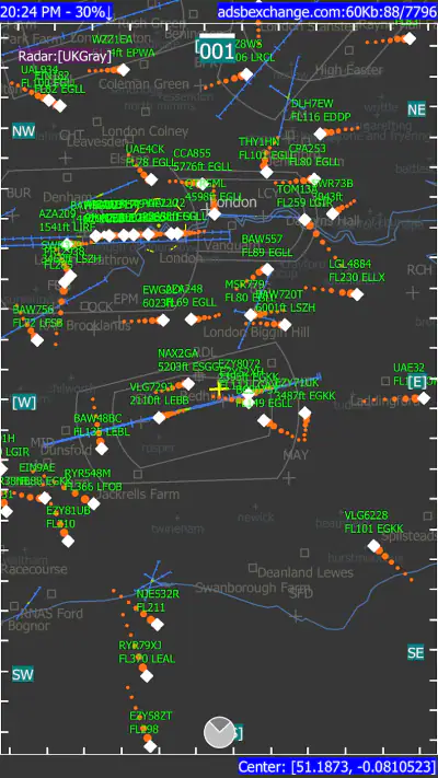 ADSB Flight Tracker screenshot 1