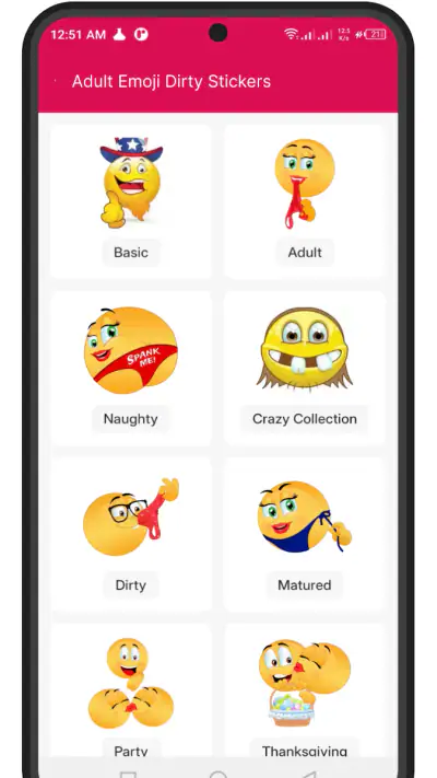 Adult Emoji Dirty Stickers screenshot 1