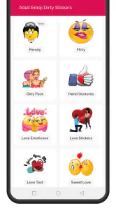 Adult Emoji Dirty Stickers screenshot