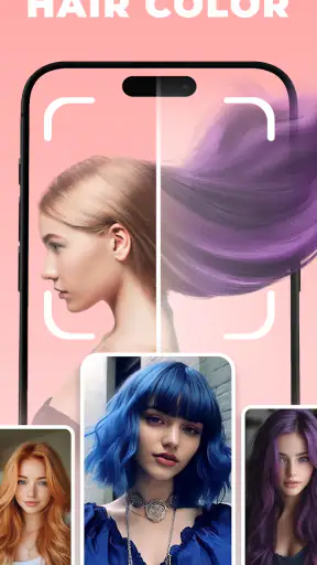 AI Hair Color Style Art Change screenshot 1