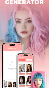 AI Hair Color Style Art Change screenshot