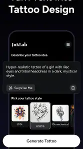 AI Tattoo Generator - InkLab screenshot