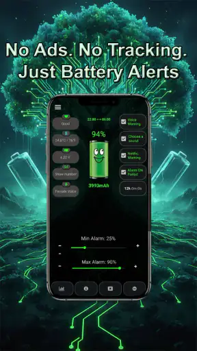 Alarm baterii PRO screenshot 1