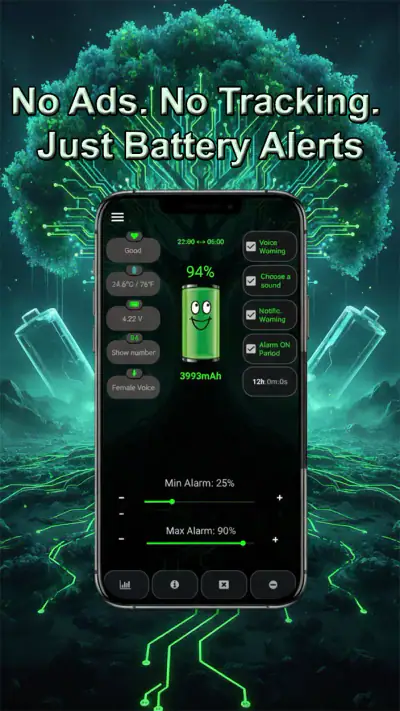 Alarm baterii PRO screenshot 1