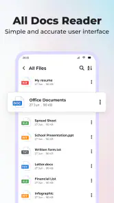 All Documents Reader: PDF Word screenshot