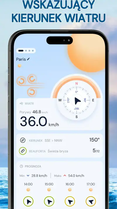 Anemometr - widget wiatru screenshot 1