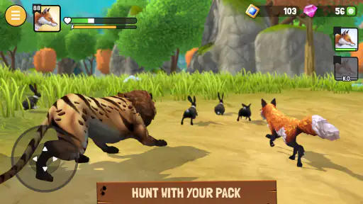 Animal Kingdoms: Wolf Sim MMO screenshot