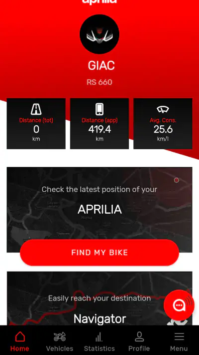 Aprilia screenshot 1