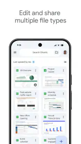 Arkusze Google screenshot