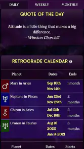 AstroMatrix Birth Horoscopes screenshot