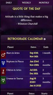 AstroMatrix Birth Horoscopes screenshot 4