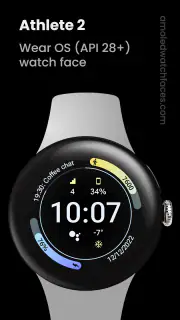 Athlete 2: Watch face screenshot 1
