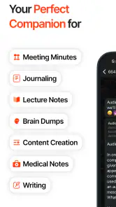 Audionotes: AI Notes & Minutes screenshot